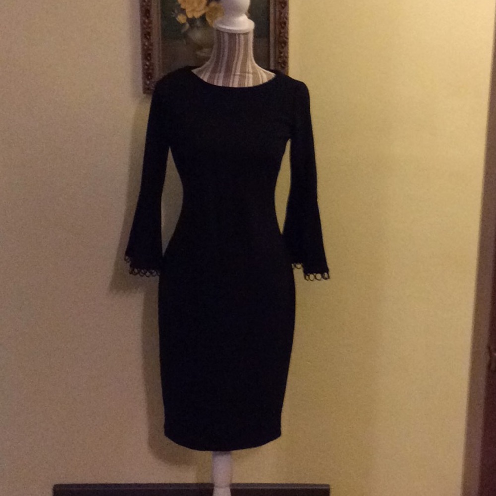 Beautiful Black Calvin Klein fitted dress.